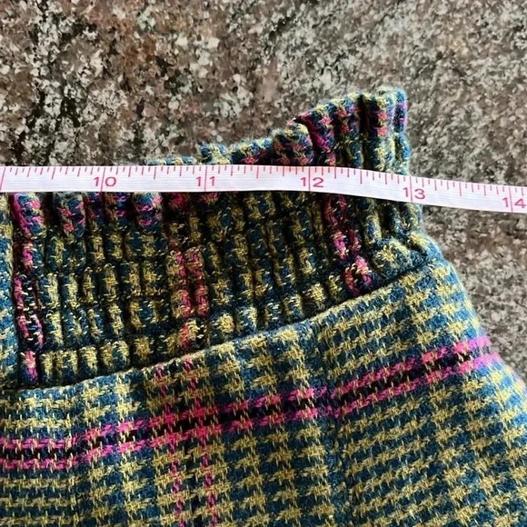 EUC Anthropologie Femme Plaid High Waist Librarian Academia Shorts Womens Size 4 - Picture 6 of 11